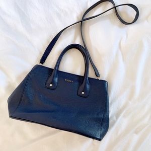 FURLA | Navy Leather Tote